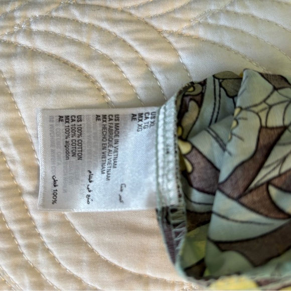 INC International Concepts Yellow and Green Floral Top - Picture 5 of 8